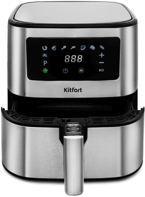 Аэрогриль Kitfort KT-2228 5.5л 1700Вт серебристый (КТ-2228)