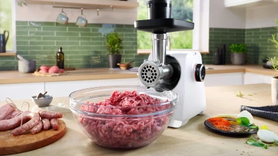 Мясорубка Bosch MFWS609W 2100Вт белый/черный