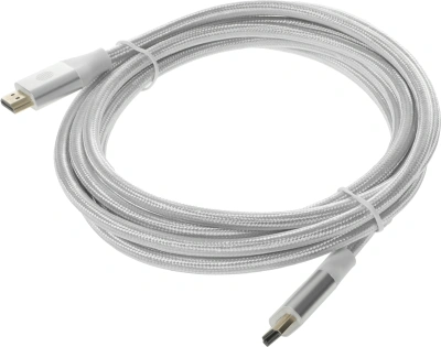 Кабель аудио-видео Cactus CS-HDMI.2.1-3 HDMI (m)/HDMI (m) 3м. позолоч.конт. серебристый