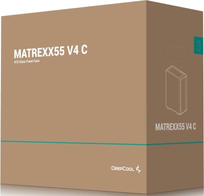 Корпус Deepcool Matrexx 55 V4 C черный без БП ATX 4x120mm 2x140mm 1xUSB3.0 audio bott PSU