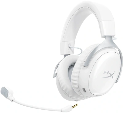 Наушники с микрофоном HyperX Cloud III S Wireless белый 0.5м мониторные BT оголовье (AX6G1AA)