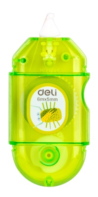 Лента коррект. Deli EH350 6мх5мм ассорти корпус белый блистер