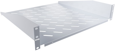 Полка стационарная NTSS NTSS-FF-450 2U нагр.:20кг. 19" 450мм серый