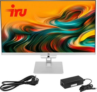 Моноблок IRU Planio 235 23.8" Full HD Ryzen 5 3500U (2.1) 8Gb SSD256Gb Vega 8 Windows 11 Pro 64 GbitEth WiFi BT 65W Cam серебристый 1920x1080