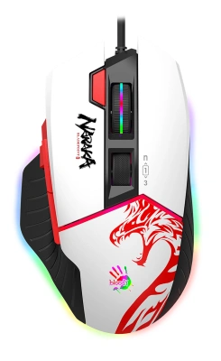 Мышь A4Tech Bloody W95 Max Naraka белый/рисунок оптическая 12000dpi USB 10but
