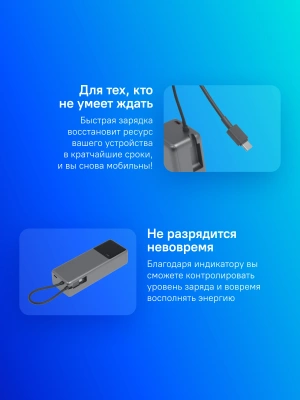 Мобильный аккумулятор Xiaomi BHR9361GL 10000mAh QC/PD 165W 6A USB-C серый