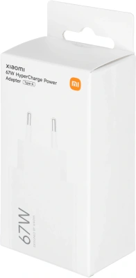 Сетевое зар./устр. Xiaomi 67W HyperCharge Power Adapter 67W 3.25A (PD) USB универсальное белый (BHR07SKEU)