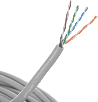 Кабель информационный Rexant PRO 02-0025 кат.5E F/UTP 4 пары 24AWG PVC внутренний 305м серый