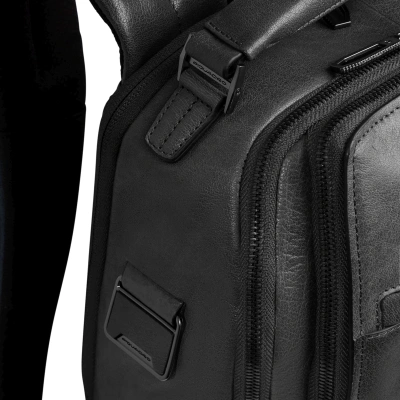 Рюкзак мужской Piquadro Solm CA7022S141/N черный натур.кожа