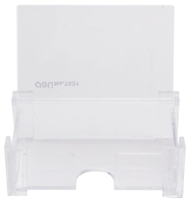 Подставка Deli E7621 для визиток 103х68х34мм прозрачный