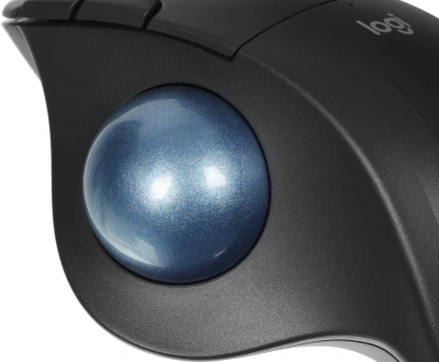 Трекбол Logitech M575S черный оптическая 2000dpi беспров. BT/Radio USB 4but (910-007035)