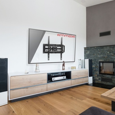 Кронштейн для телевизора Arm Media COBRA-51 черный 32"-60" макс.35кг настенный поворотно-выдвижной и наклонный