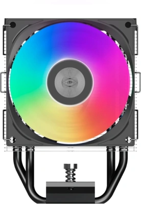 Устройство охлаждения(кулер) PcCooler R400 ARGB Soc-AM5/AM4/1200/1700/1851 черный 4-pin 18-30dB Al+Cu 180W Ret (R400-BKAWYX-US)