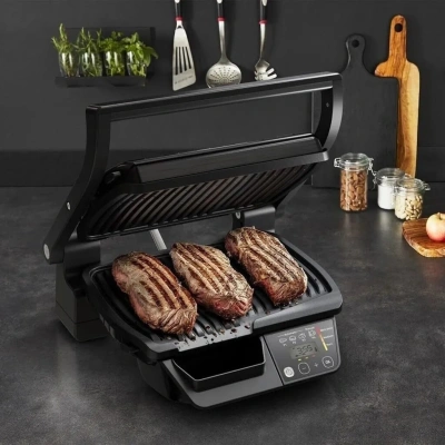 Электрогриль Tefal GC7P0810 2000Вт черный/серебристый