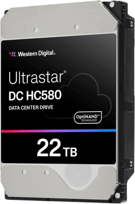 Жесткий диск WD SATA-III 22TB 0F48278/0F62785 WUH722422ALE6L4 Server Ultrastar DC HC580 (7200rpm) 512Mb 3.5"