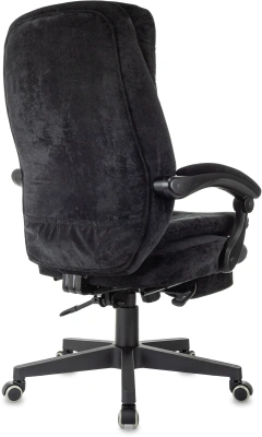Кресло руководителя Бюрократ T-9950MSG-F Fabric черный Light-20 крестов. пластик подст.для ног