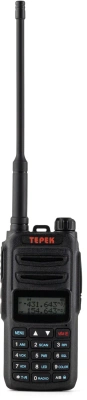 Рация Терек РК-222 502кан. до 13км аккум. сигн.Аналоговый черный