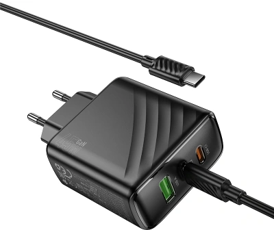 Сетевое зар./устр. Hoco CS26A Article 45W 3A (PD+QC+AFC) универсальное черный (PD45W)