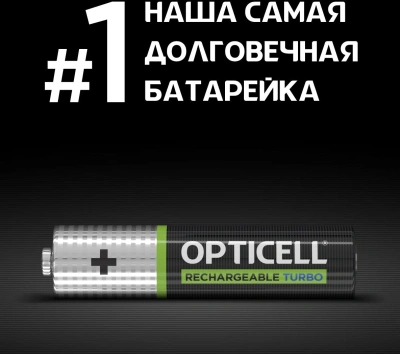 Аккумулятор Opticell Turbo 6080004 AAA NiMH 970mAh (4шт) блистер