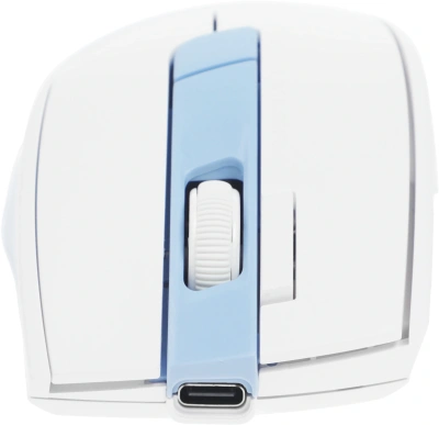 Мышь A4Tech Fstyler FG45CS Air2 голубой/белый оптическая 2000dpi silent беспров. USB для ноутбука 7but (FG45CS AIR2 USB (ICY BLUE))