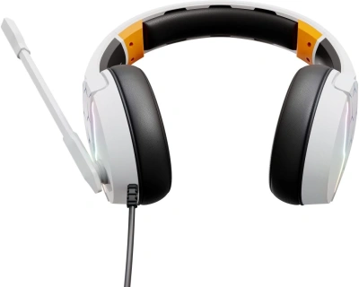 Наушники с микрофоном Оклик HS-L710G белый/черный 2м мониторные оголовье (1978693)