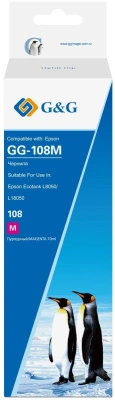 Чернила G&G GG-108M C13T09C34A пурпурный70мл для Epson Ecotank L8050/L18050