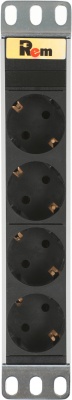 Блок распределения питания Rem R-10-4S-220-Z гор.размещ. 4xSchuko базовые 10A C14