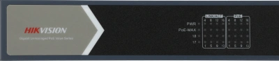 Коммутатор Hikvision DS-3E0518P-E/M(B) (L2) 16x1Гбит/с 2SFP 16PoE 125W неуправляемый