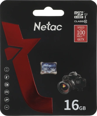 Флеш карта microSDHC 16GB Netac P500 Ultra w/o adapter