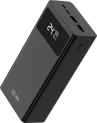 Мобильный аккумулятор Cactus CS-PBFSKA-30000 30000mAh 22.5W 4.5A USB-A/USB-C черный