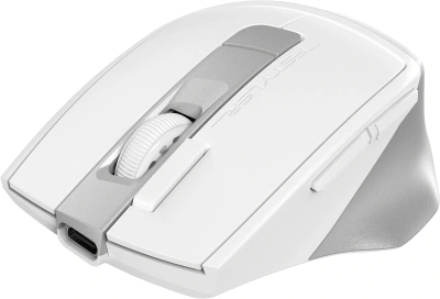 Мышь A4Tech Fstyler FG45CS Air2 белый/серебристый оптическая 2000dpi silent беспров. USB для ноутбука 7but (FG45CS AIR2 USB (SILVER WHITE))