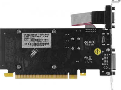 Видеокарта Biostar PCI-E 2.0 VN2103NHG6 NVIDIA GeForce 210 1Gb 64bit DDR3 589/1333 DVIx1 HDMIx1 CRTx1 Ret low profile