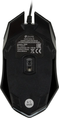Мышь Оклик 396M INSOMNIA черный оптическая 1200dpi USB 3but (1192373)