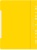 Папка-скоросшиватель Бюрократ PS-P20YEL A4 прозрач.верх.лист боков.перф. пластик желтый 0.12/0.16