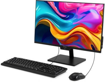 Моноблок Digma Action 23.8" Full HD Ryzen 5 3500U (2.1) 8Gb SSD256Gb Vega 8 Windows 11 Pro GbitEth WiFi BT 60W клавиатура мышь Cam черный 1920x1080