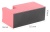 Диспенсер для клейкой ленты Deli Nusign NS121PINK
