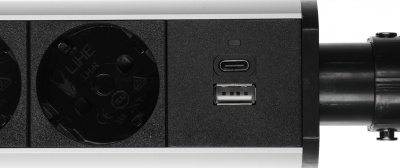 Сетевой разветвитель Premier 3R USB 1.8м (3 розетки) серый (коробка)