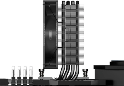 Устройство охлаждения(кулер) PcCooler RT400 BK Soc-AM5/AM4/1200/1700/1851 черный 4-pin 34.9dB Al+Cu 235W Ret (RT400-BKNWXX-GL)