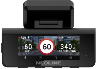 Видеорегистратор Neoline Argus Dual черный 2160x3840 140гр. GPS карта в комплекте:64Gb Sigmastar SSG86296