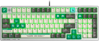 Клавиатура A4Tech S98 Pixels механическая белый/бежевый USB for gamer LED (S98) кабель 1.8м