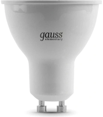 Лампа светодиодная Gauss Elementary 13631 11Вт цок.:GU10 софит 220B св.свеч.бел.хол. MR16 (упак.:10шт)