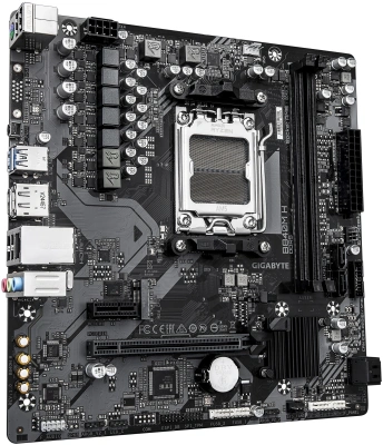 Материнская плата Gigabyte B840M H Socket AM5 AMD B840 2xDDR5 mATX AC`97 8ch(7.1) GbLAN RAID+HDMI+DP