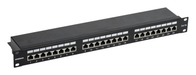 Патч-панель ITK PP24-1UC5EF-K05-G 19" 1U 24xRJ45 кат.5E FTP