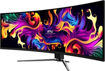 Монитор MSI 49" MPG 491CQPX QD-OLED черный QD OLED LED 32:9 HDMI матовая HAS Piv 250cd 178гр/178гр 5120x1440 240Hz DP USB 10.6кг