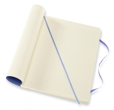 Блокнот Moleskine CLASSIC SOFT QP621B42 XLarge 190х250мм 192стр. линейка мягкая обложка голубая гортензия