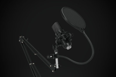 Микрофон проводной Оклик SM-600G 2.5м черный