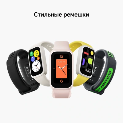 Фитнес-трекер Xiaomi Smart Band 9 Active TFT корп.:черный рем.:черный (BHR9444GL)