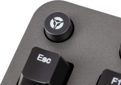 Клавиатура Lenovo K500 RGB механическая черный USB Multimedia for gamer LED (подставка для запястий) (GY40T26479) кабель 1.8м