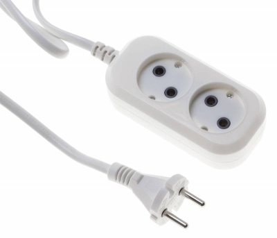 Сетевой удлинитель Buro BU-PSL2.5/W 5м (2 розетки) белый (пакет ПЭ)