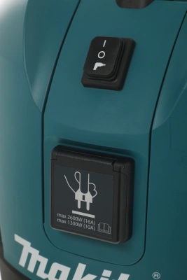 Строительный пылесос Makita VC3011L (уборка: сухая/влажная/сбор воды) зеленый